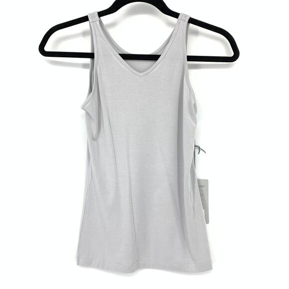 Buki Kinoki + Collagen Cami Womens Size XS Pearl Gray V-Neck Tank Top NEW - Picture 1 of 7
